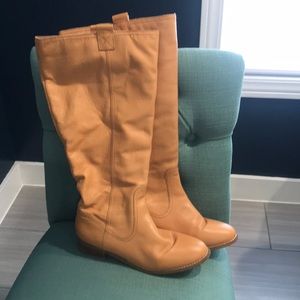 Wide Calf Leather Boots